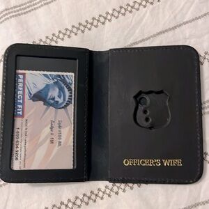 Leather officer’s wife wallet